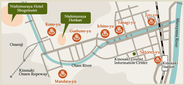 Kinosaki Town Map
