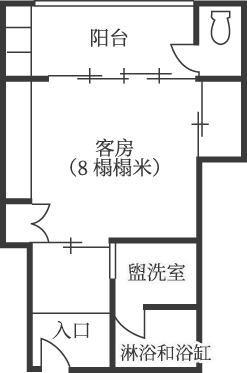 floor plan: 日式标准房