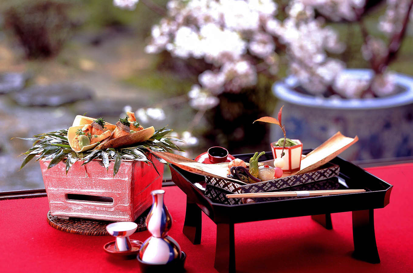 写真：春の料理一例