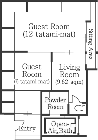 floor plan: Horai Suite Room