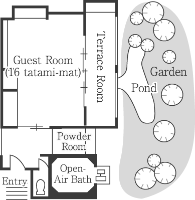 floor plan: Kangetsu Suite Room