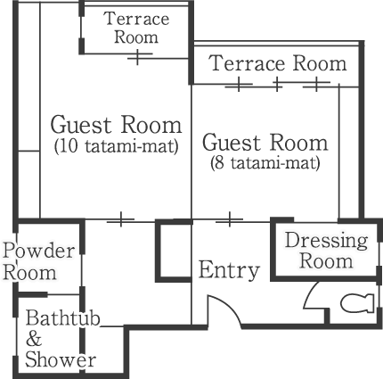 floor plan: Matsu Suite Room