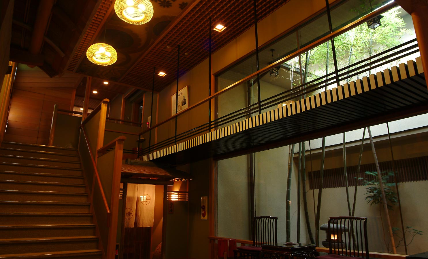 写真：平田館の廊下