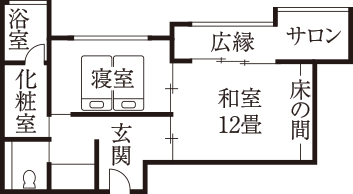間取り図：銀扇