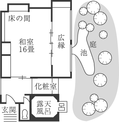 間取り図：観月