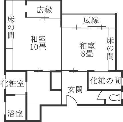 間取り図：松