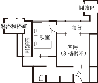 floor plan: 和洋室
