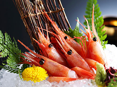 Sweet shrimp sashimi
